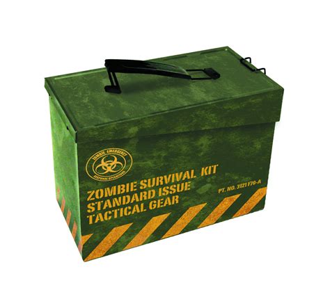 ammo box metal zombie survival kit lunch box|MTM AC50Z Ammo Can, 50.